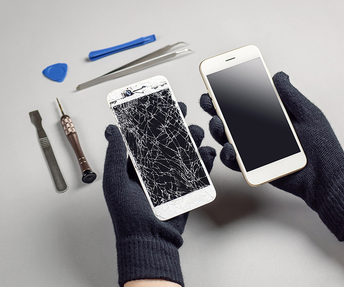 Reparatur von Smartphones